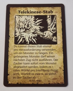 Heroquest Artefaktkarte : Telekinese Stab